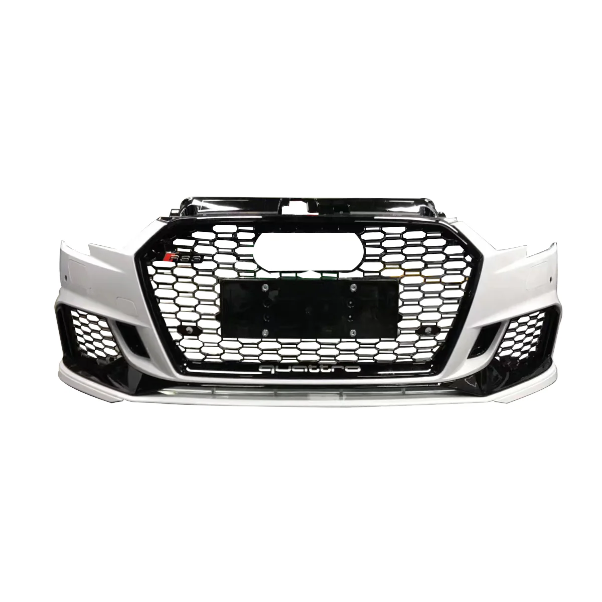 2017-2019 Audi A3/S3 RS3 Style Front Bumper – Sedan with ACC Radar Hole - Image 2