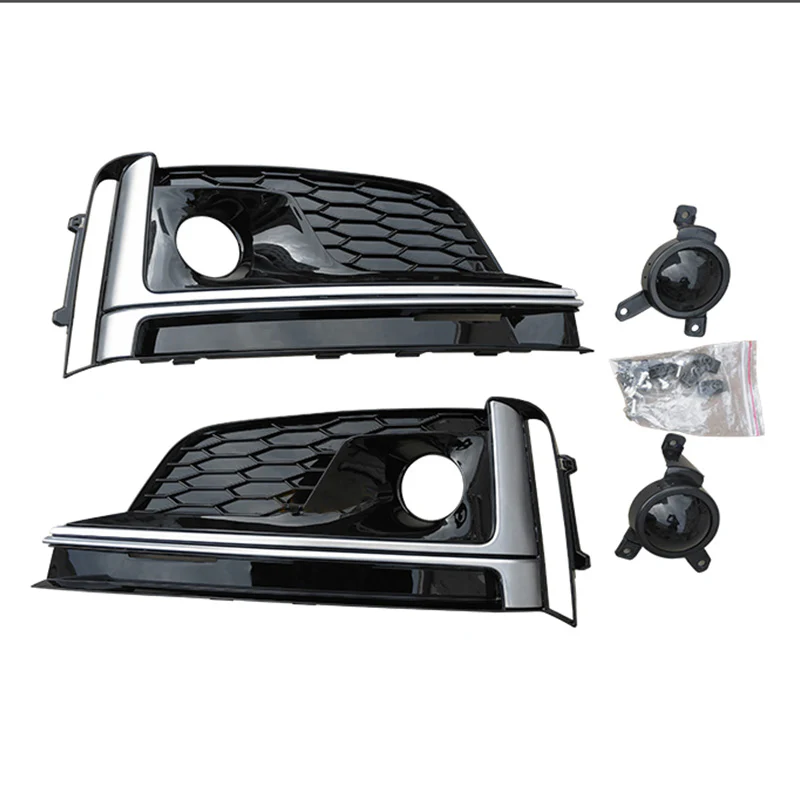 2017-2019 Audi A5 / S5 S-line Fog Grille Covers with ACC - Image 21