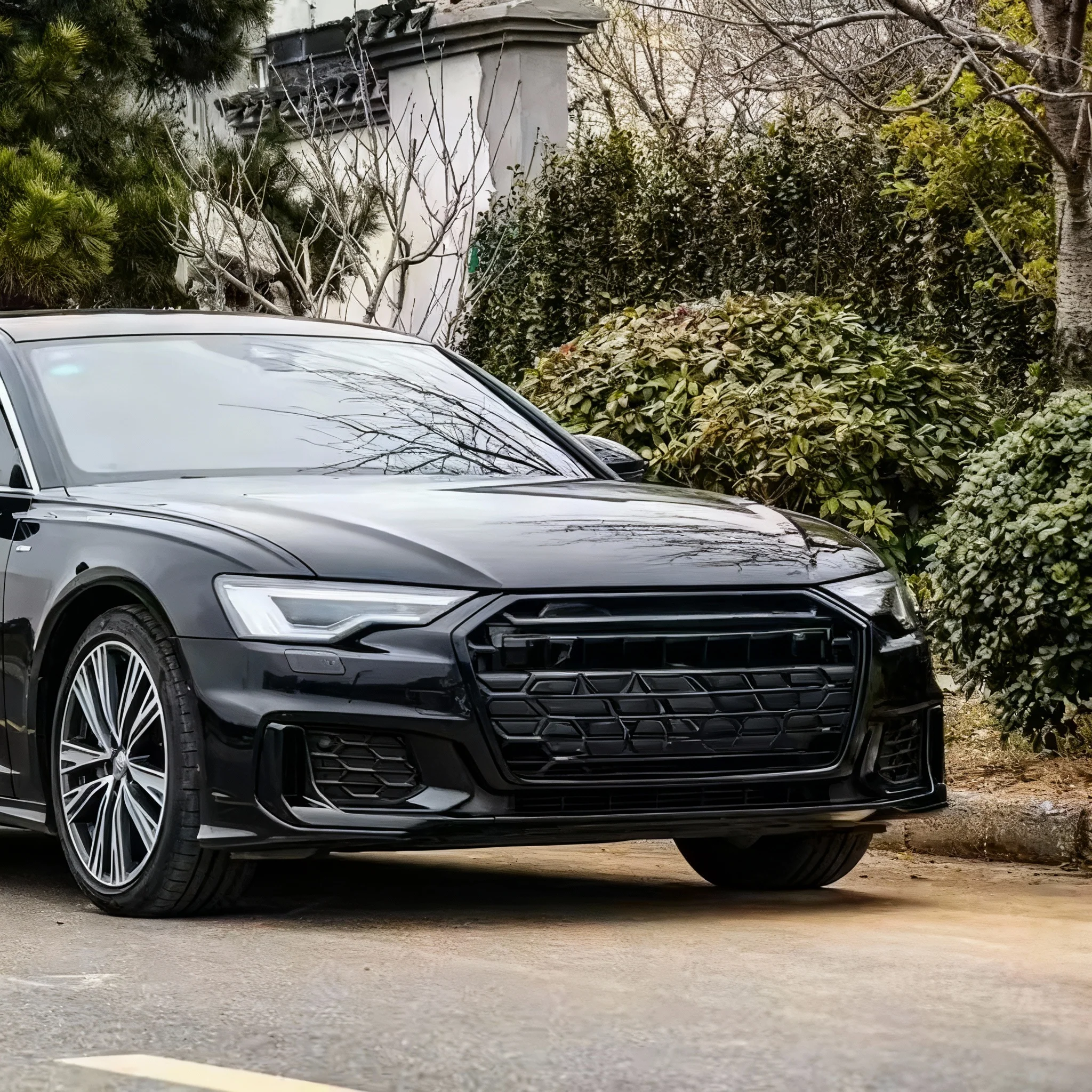 2019-2025 Audi A6 / S6 S-line Fog Grille Covers - Image 3