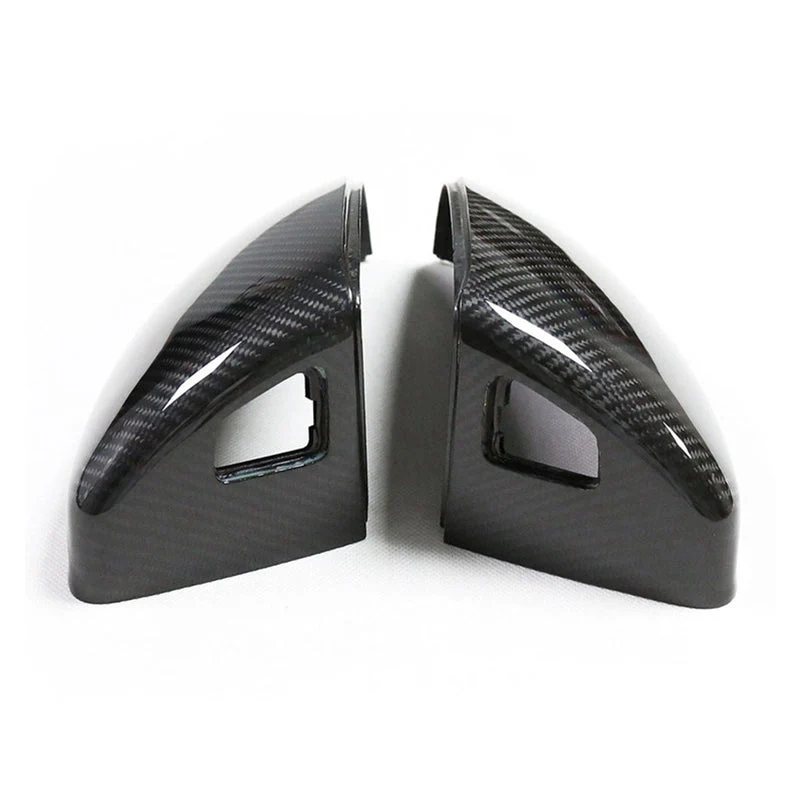 Gloss Carbon Fiber Mirror Caps for Audi Models - Image 41
