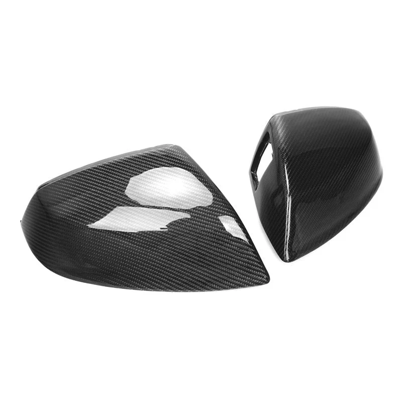 Gloss Carbon Fiber Mirror Caps for Audi Models - Image 49