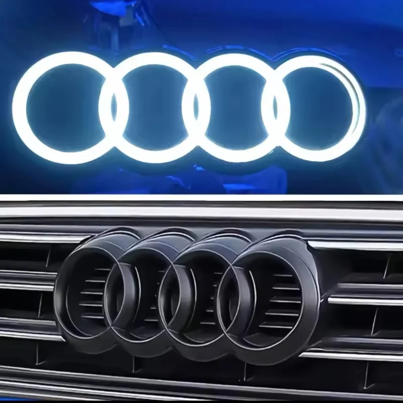 Illuminated Front Grille Ring Emblem for Audi Models - Image 12
