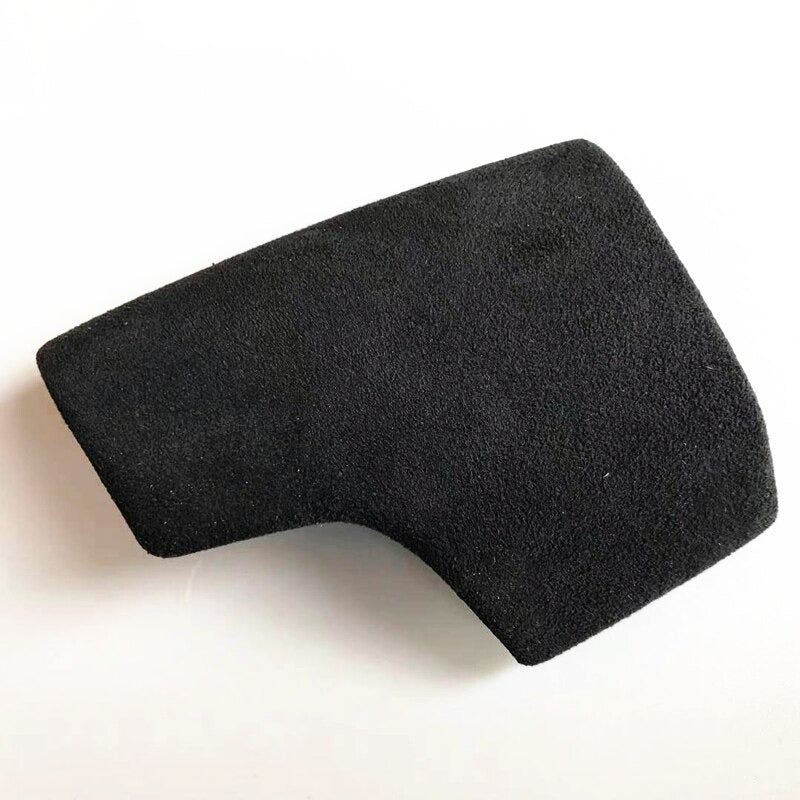 Alcantara, Carbon Fiber, and Black perforated leather Gear Shift Knob cover For Audi C8/D5/4M Models - Image 2