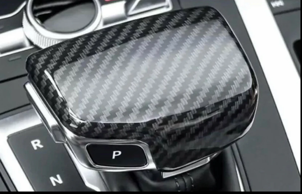 Alcantara, Carbon Fiber or Perforated Leather Gear Shift Knob cover For Audi B9 models - Image 8